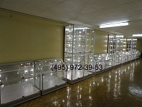 музейные столы с диодными светильниками